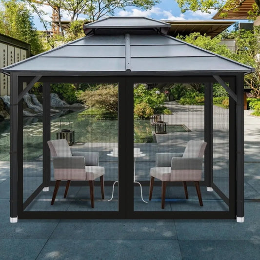 BreezeGuard™ Outdoor Gazebo with Mosquito Netting